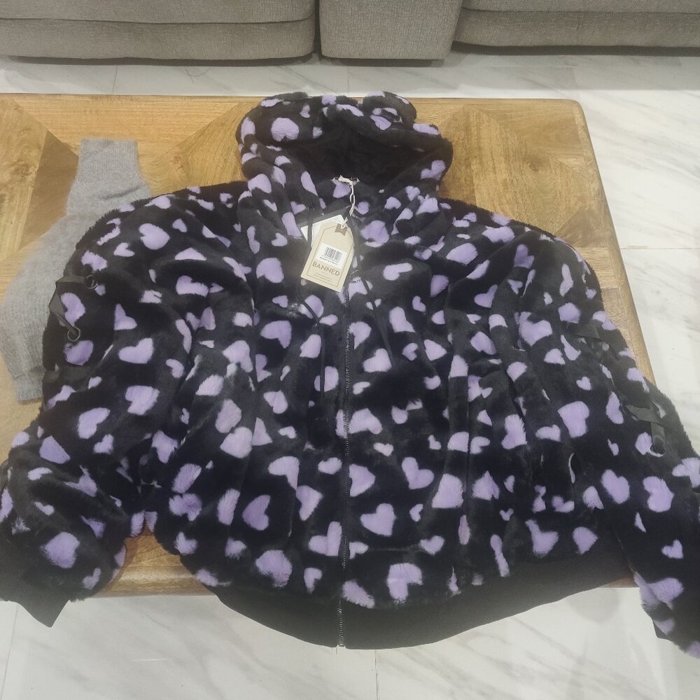 Banned Apparel cat ear jacket size 4xl 22 UK New
